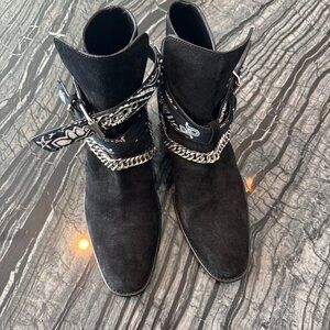 AMIRI - Bandana Buckle Boots Shoe "Black"